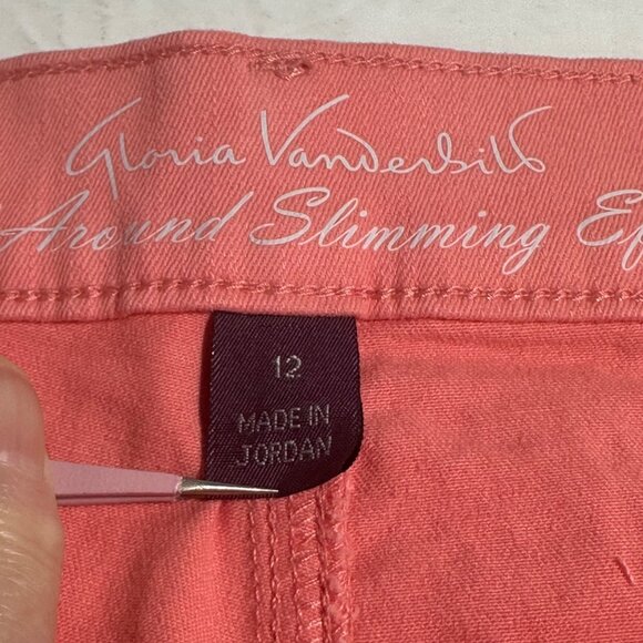 Gloria Vanderbilt Womens Marjan Rose Skimmer Capri Jeans Size 12 Average NWT - Picture 5 of 14